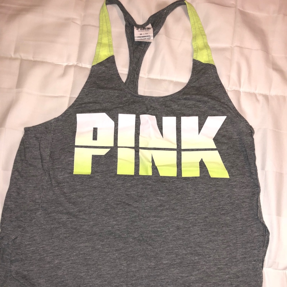Pink store racer back tank